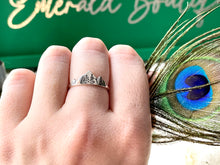 Load image into Gallery viewer, Take Me to the Mountains Ring in Silver
