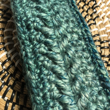 Load image into Gallery viewer, Ombre Green Chevron Ear Warmer Headband