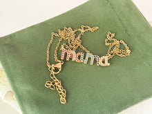 Load image into Gallery viewer, MAMA COLORFUL NECKLACE IN GOLD - Emerald Boutique VA