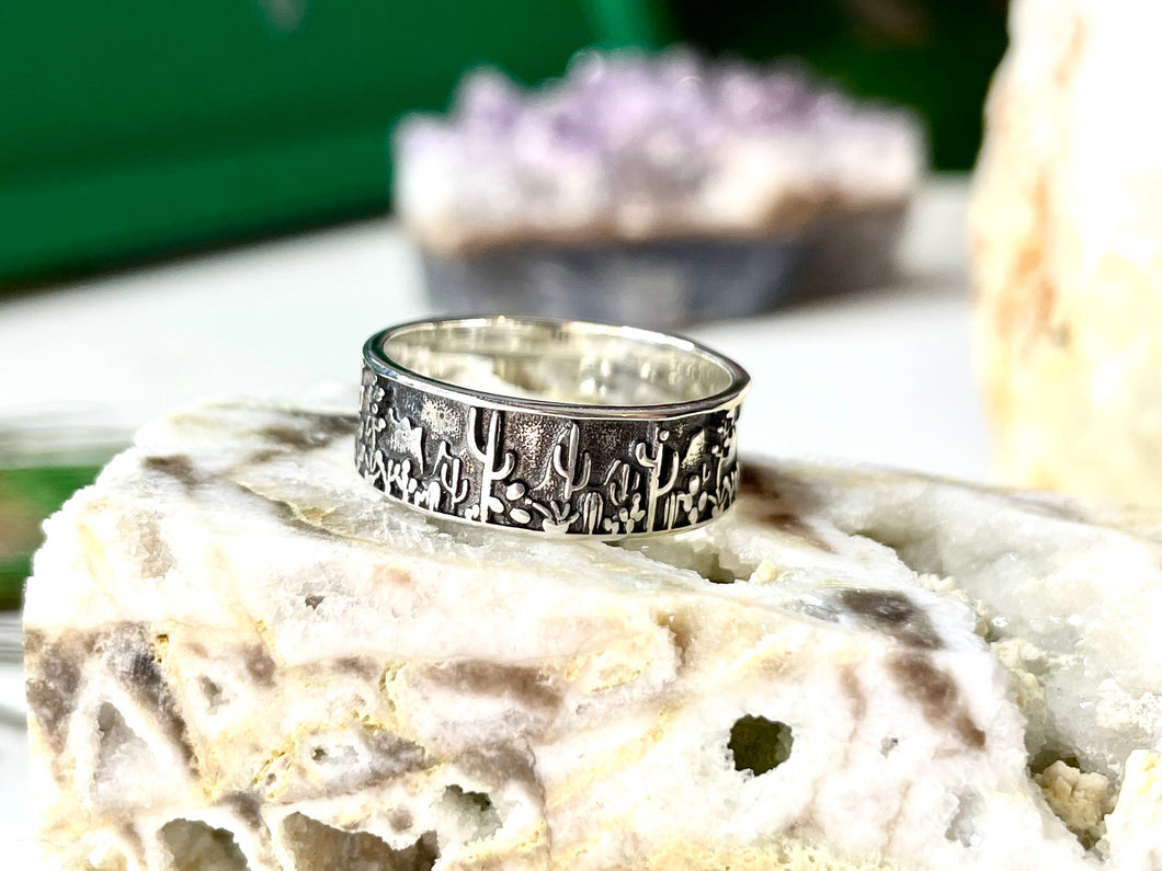 Cactus Collective Ring in Silver