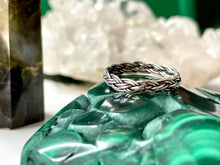 Load image into Gallery viewer, Ocho Braid Ring in Silver
