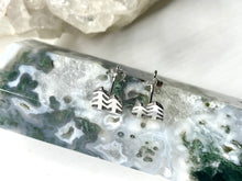 Load image into Gallery viewer, Twin Pines Earrings in Silver
