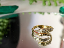 Load image into Gallery viewer, HAMMERED TEXTURE RING IN GOLD - Emerald Boutique VA
