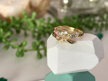 Load image into Gallery viewer, HAMMERED TEXTURE RING IN GOLD - Emerald Boutique VA
