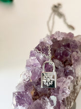 Load image into Gallery viewer, STAR LOCK NECKLACE IN SILVER - Emerald Boutique VA
